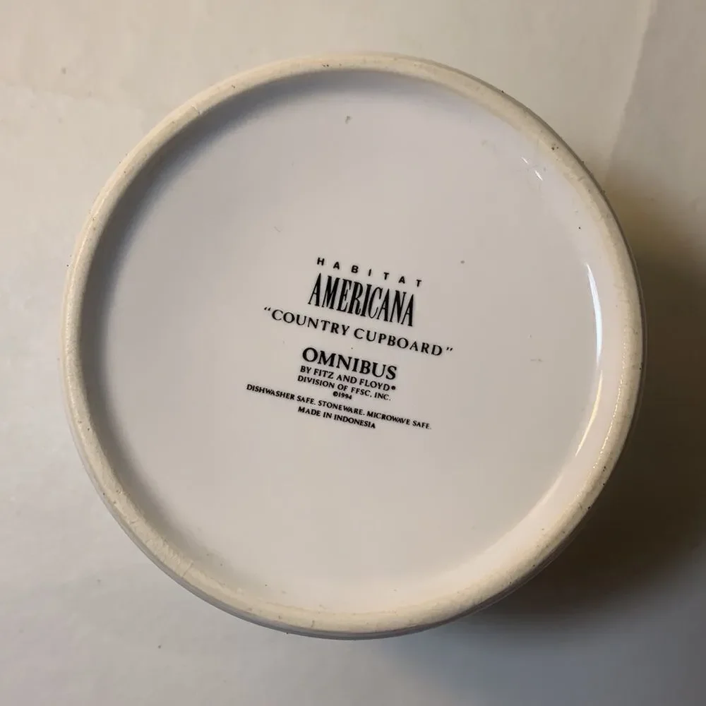 Omnibus By Fitz & Floyd Country Cupboard Canister